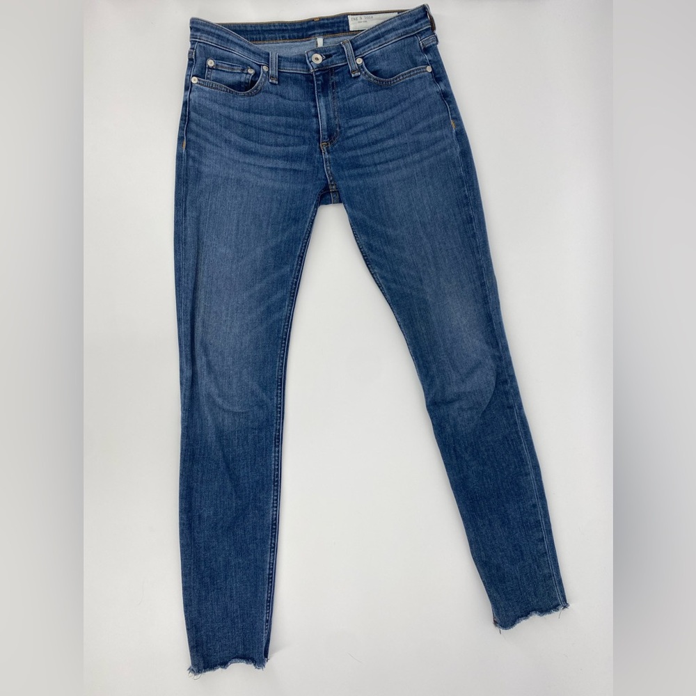 Rag & Bone Cate Mid Rise Skinny Jeans in Juni Dark Wash Womens Size 27 - Picture 2 of 15